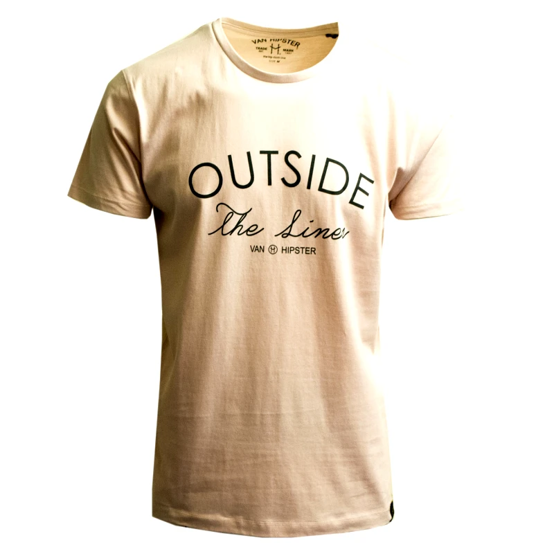 VAN HIPSTER 71630-18 Ανδρικό T-Shirt με τύπωμα - Ροζ-Ροζ