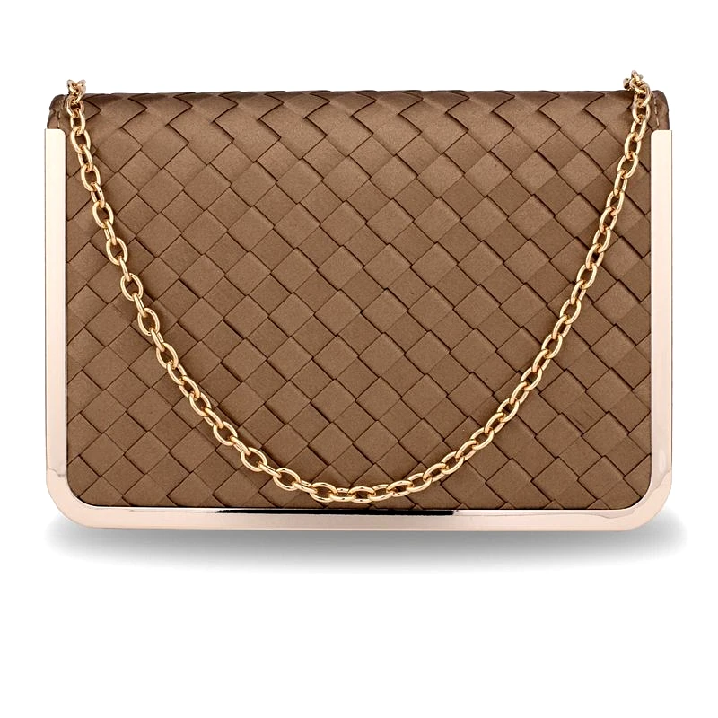 Anna Grace 1409 AG Ιδιαίτερο Clutch Bag AGC00369 - Μπέζ-Μπεζ