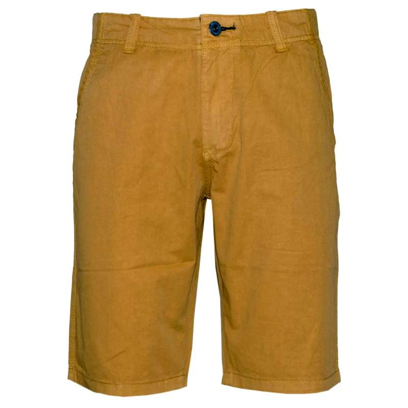 VAN HIPSTER 71310-15 Υφασμάτινη chino's βερμούδα - μoυσταρδί-Πορτοκαλί