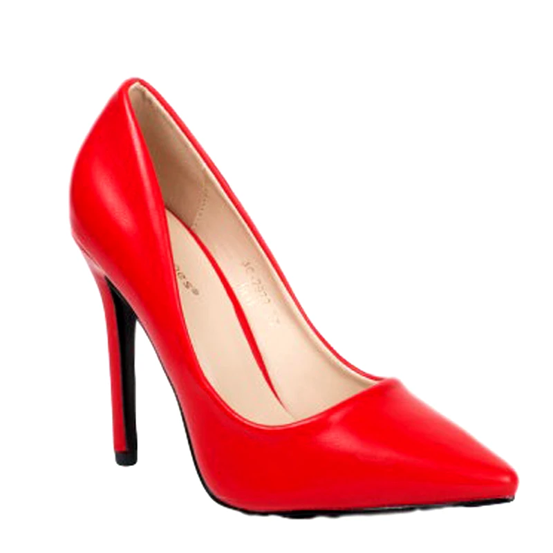 IDEAL SHOES Μοντέρνες γυναικείες γόβες - Κόκκινες 0743-Κοκκινο