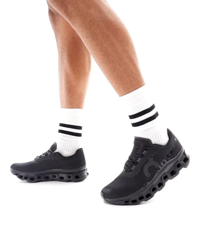 On Running ON Cloudmonster running trainers in all black
