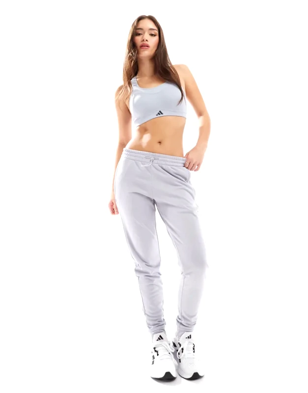 adidas performance adidas Performance Game and Go fleece lined joggers in grey