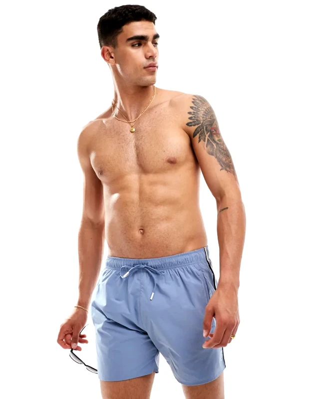 BOSS Bodywear Boss Iconic swim short in blue