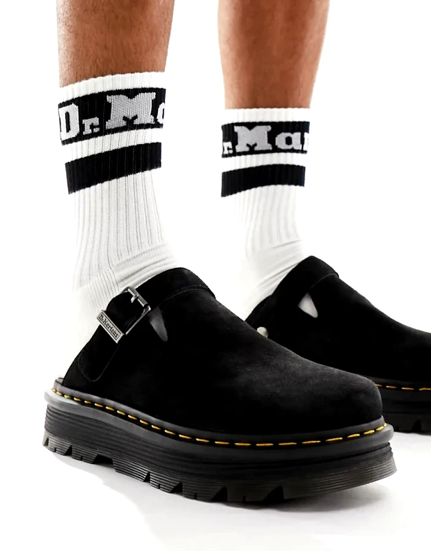 Dr Martens Dr Martens ZebZag mule in black suede