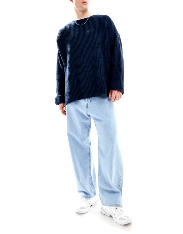Jack & Jones Jack & Jones Ron skater jeans in light blue wash