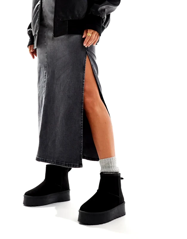 SEQWL SEQWL flatform boots in black