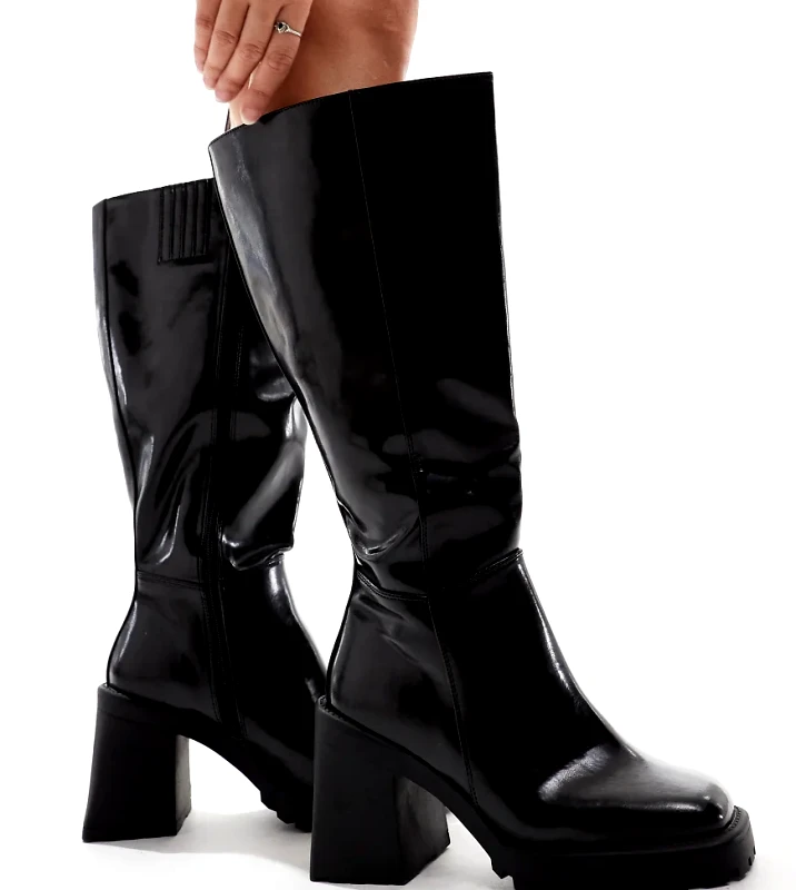 Raid Wide Fit RAID Wide Fit Mayah knee boots in black