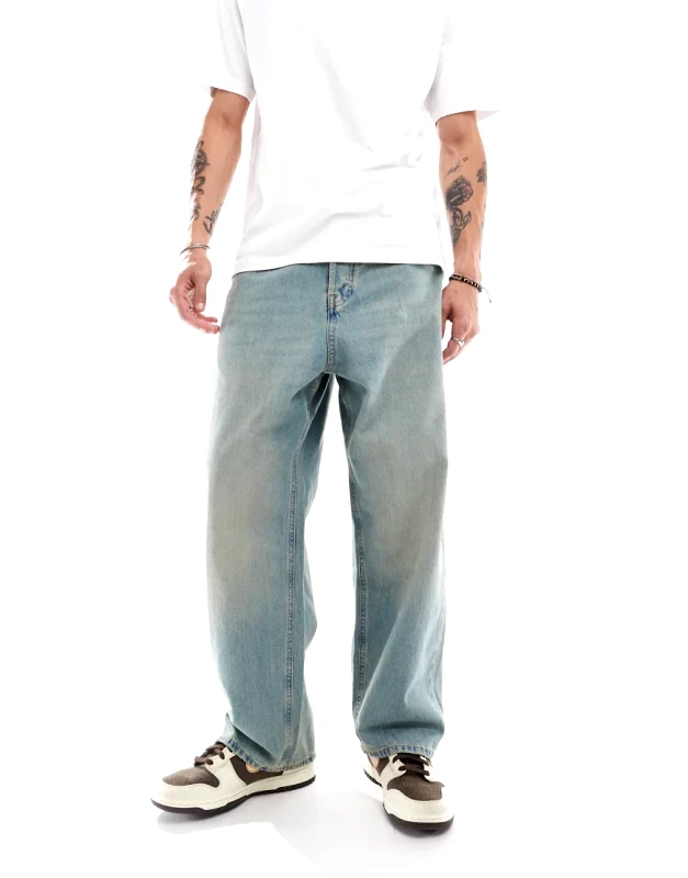 Jack & Jones Jack & Jones ron skater jean in blue cast wash