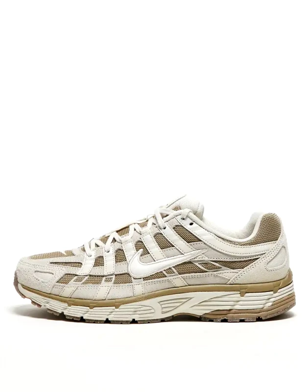 Nike Nike P-6000 unisex trainers in white and brown