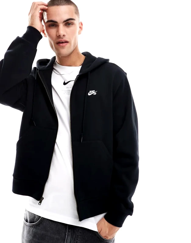 Nike SB Nike SB Esssential full zip hoodie in black