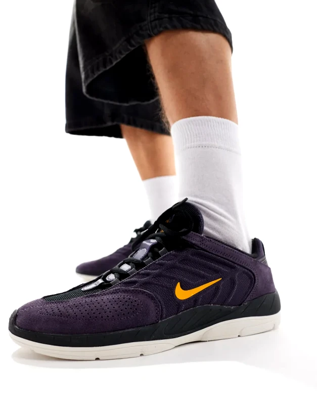 Nike SB Nike SB Vertebrae trainers in dark purple-Black