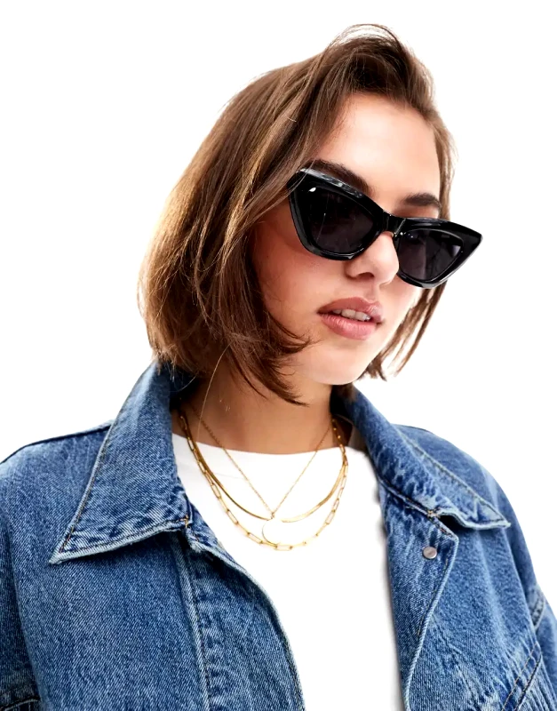 & Other Stories & Other Stories cat eye sunglasses in black