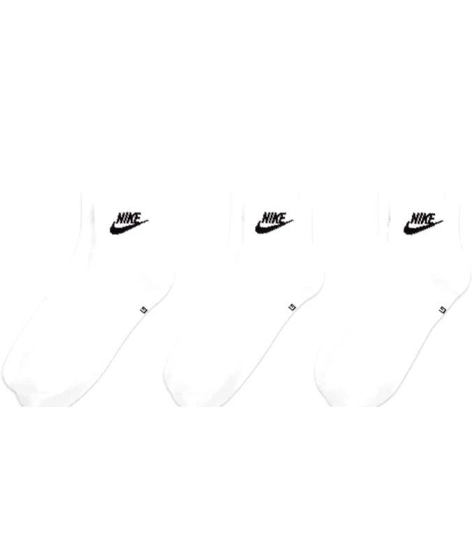 Nike Nike Everyday Essential 3 pack ankle socks in white