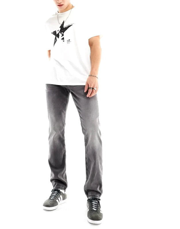 ONLY & SONS ONLY & SONS slim fit stretch jeans in grey