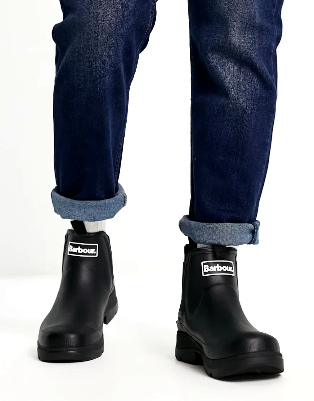 Barbour Barbour Nimbus ankle length wellington boots in black
