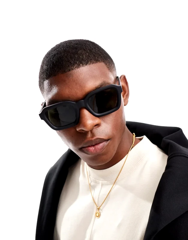Le Specs Le Specs impossible square sunglasses in black