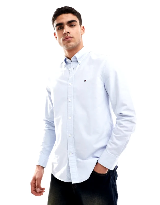 Tommy Hilfiger Tommy Hilfiger regular fit oxford shirt in pale blue