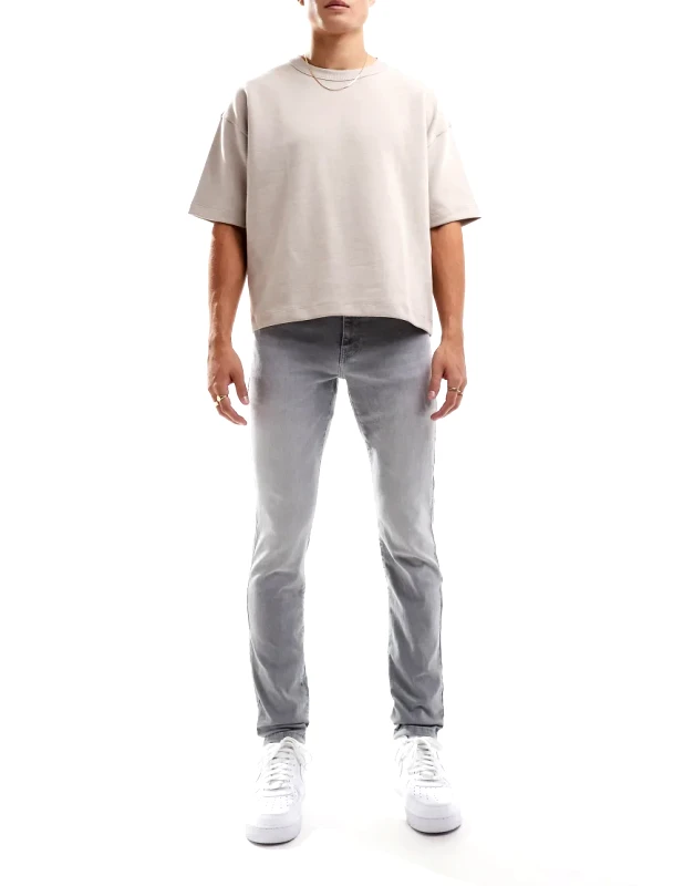 ONLY & SONS ONLY & SONS Loom slim fit jeans in washed grey