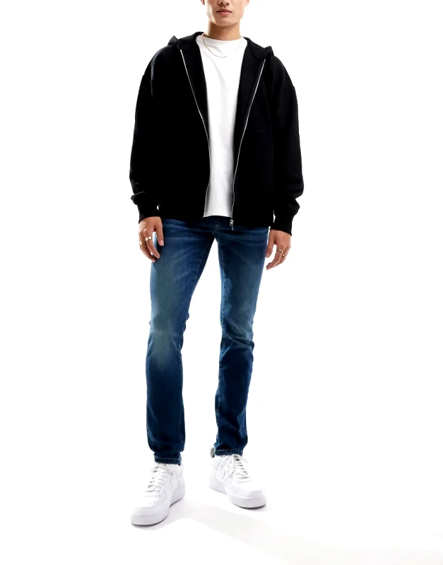ONLY & SONS ONLY & SONS Loom slim fit jeans in mid blue wash