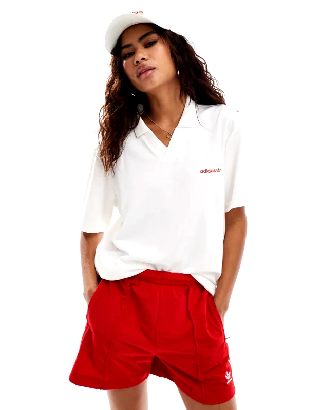adidas Originals adidas Originals polo in white