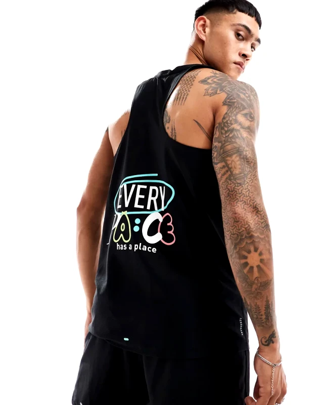 adidas performance adidas Running Own The Run tank in black