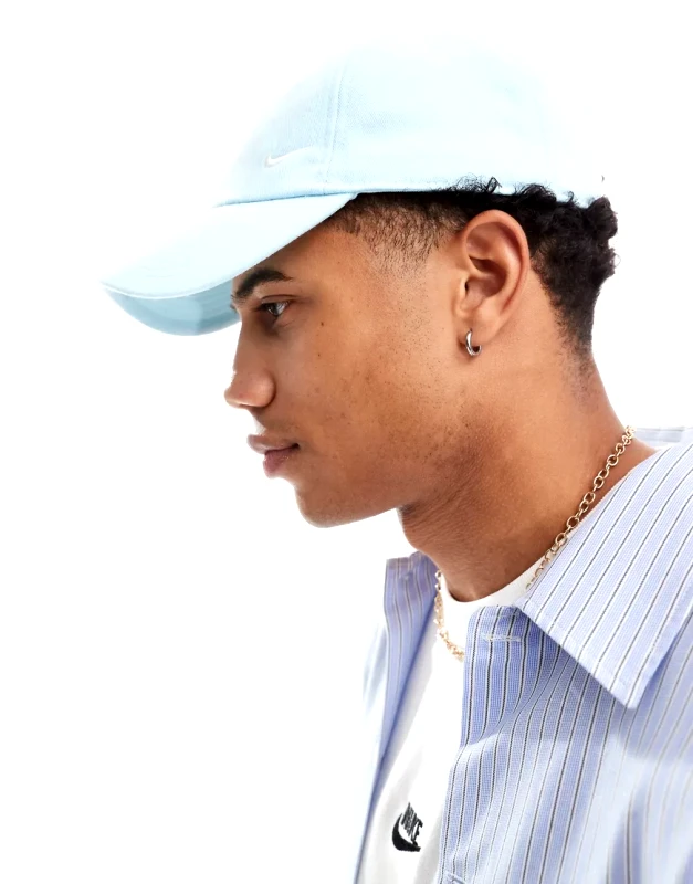 Nike Nike Club swoosh cap in light blue