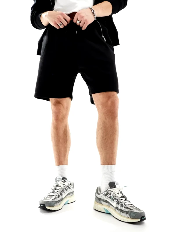 Weekday Weekday jersey shorts in Black