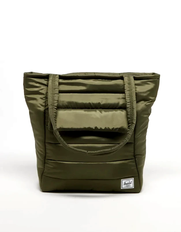 Herschel Supply Co Herschel Supply Co padded retreat tote in dark green