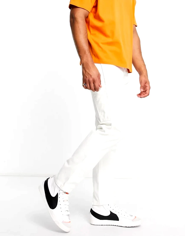 Dickies Dickies duck canvas carpenter trousers in off white