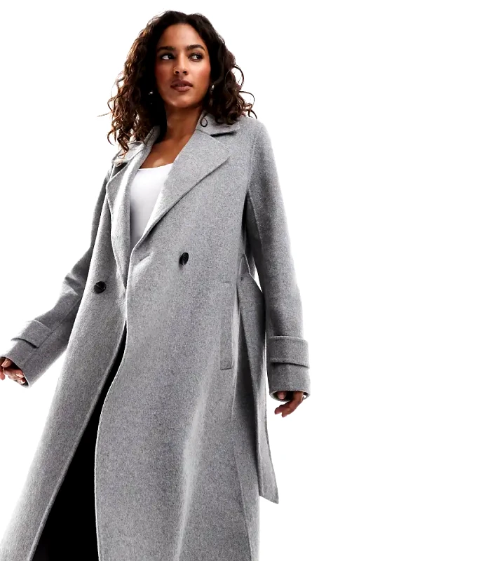 Forever New Petite Forever New Petite oversized coat in grey