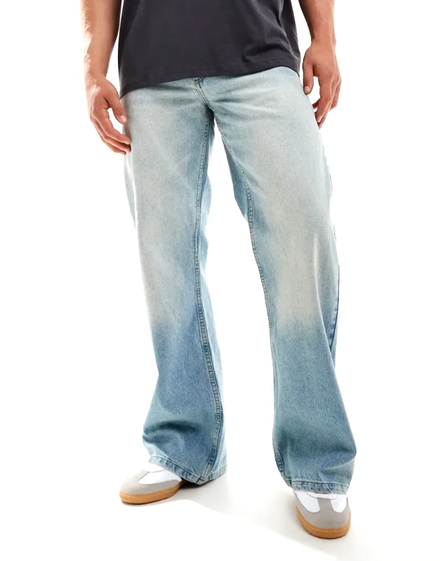 ASOS DESIGN ASOS DESIGN wide flare jeans in blue wash