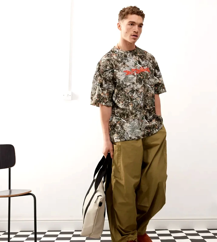 Collusion COLLUSION oversized camo print t-shirt in multi