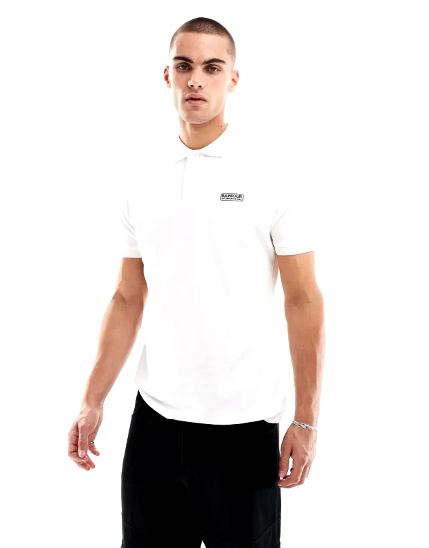 Barbour International Barbour International essential polo shirt in white