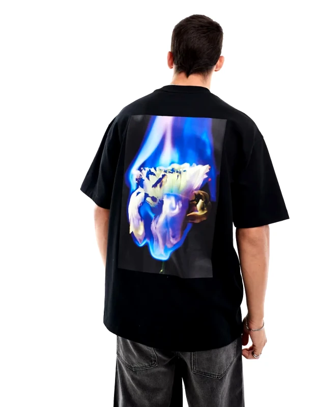 Hugo Red HUGO Red dflofire t-shirt in black
