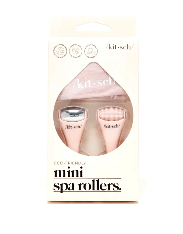 Kitsch Kitsch Plastic Mini Spa Rollers 2pc Set - Blush-No colour