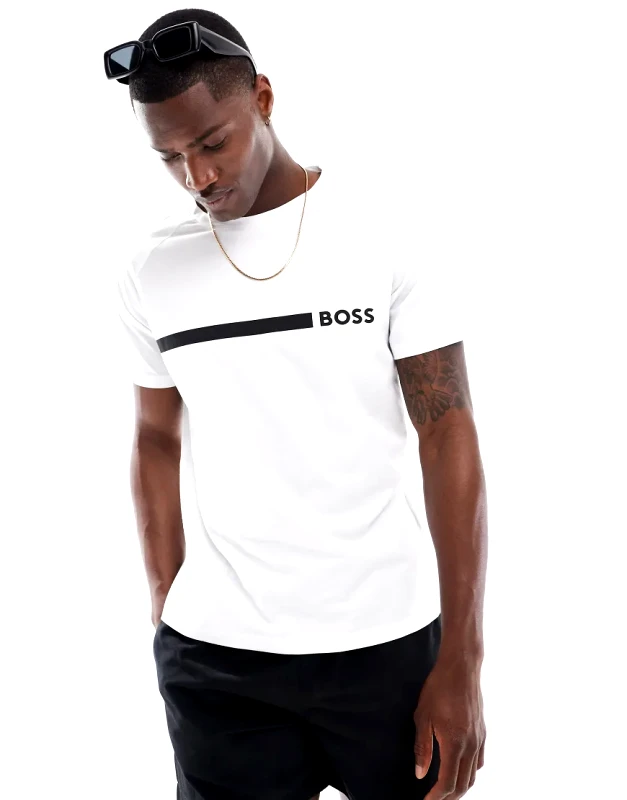 BOSS Bodywear BOSS Swimwear slim t-shirt in white