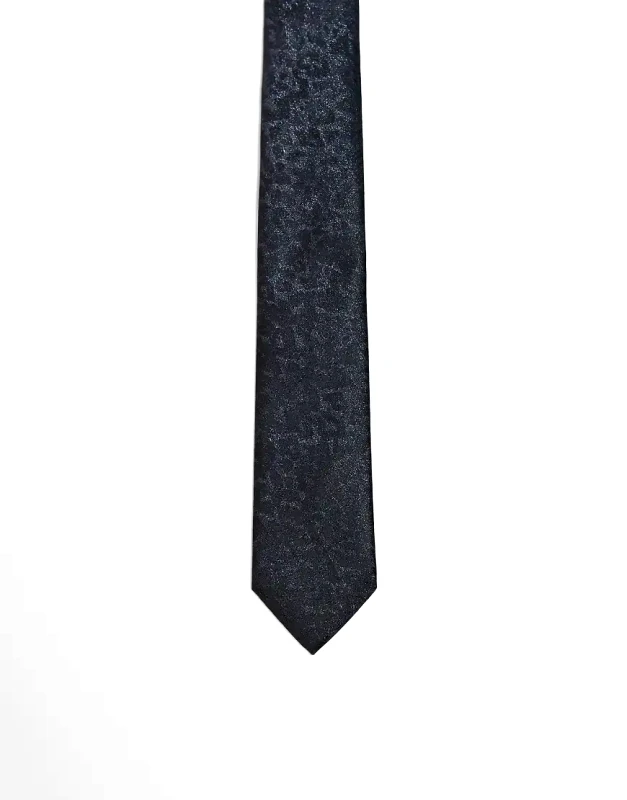 ASOS DESIGN ASOS DESIGN leopard shimmer tie in black