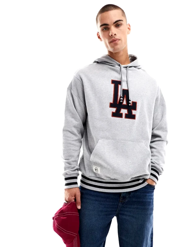 New Era New Era LA Dodgers hoodie in grey