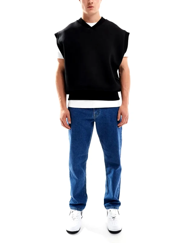 JJ Rebel JJ Rebel ryan straight jeans in light blue wash