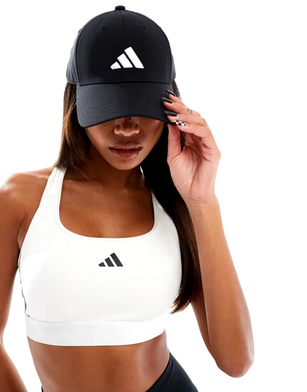 adidas performance adidas Baseball cap with 3 bar logo in black