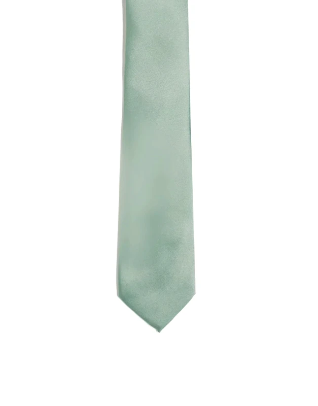 ASOS DESIGN ASOS DESIGN satin tie in sage green