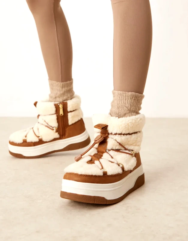 Pajar Pajar Janie Low snow boot in beige-Neutral