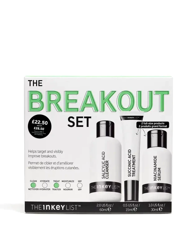 THE INKEY LIST The INKEY List The Breakout Set - 21% Saving-No colour