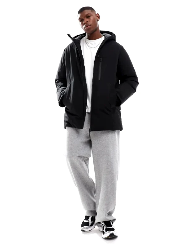 Jack & Jones Jack & Jones tech parka in black