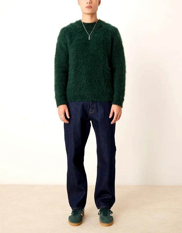 Selected Homme Selected Homme Kobe Loose fit jeans in dark navy