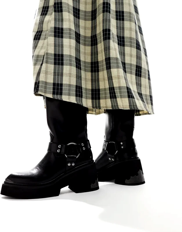 Buffalo Buffalo Biker boot in black