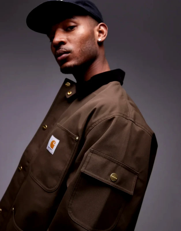 Carhartt WIP Carhartt WIP clapton jacket in brown