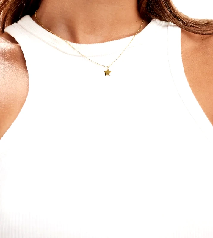 Kingsley Ryan Kingsley Ryan star pendant necklace in gold plated