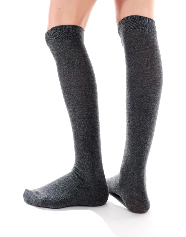 ASOS DESIGN ASOS DESIGN over the knee sock in grey