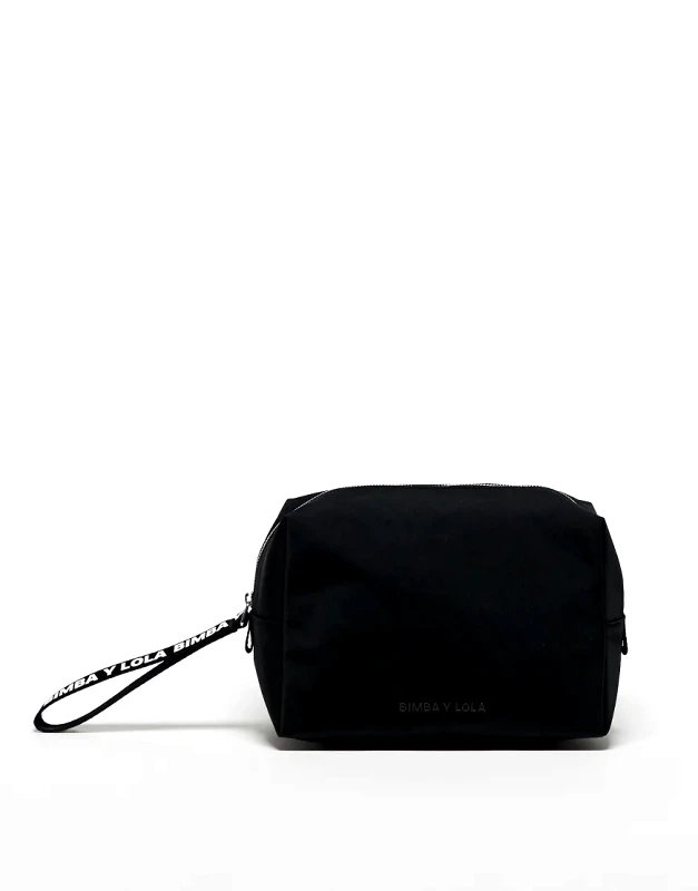 Bimba Y Lola BIMBA Y LOLA large make up bag in black